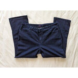 NYDJ Bootcut Mid-Rise Tummy-Control Dark Wash Denim Jeans Women's 20WP